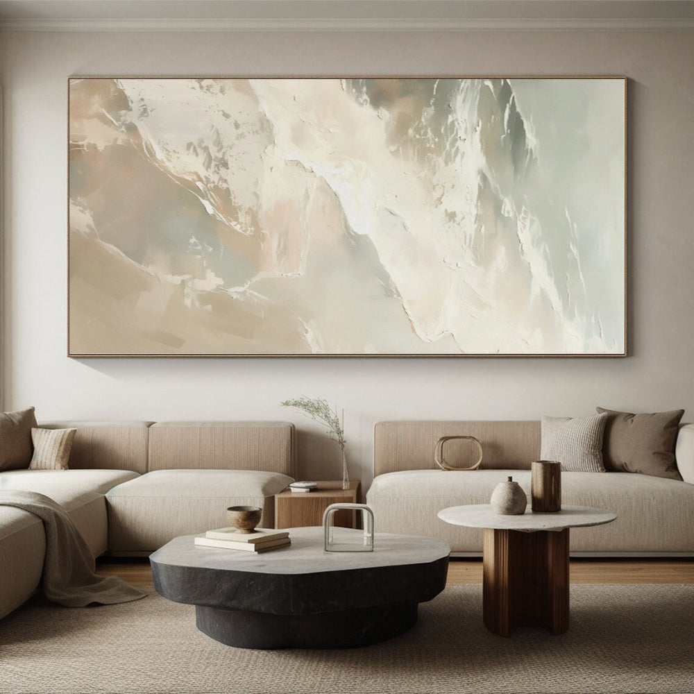 “Soft - Toned Abstract Beach” - Abstract Minimalist Art CT0421