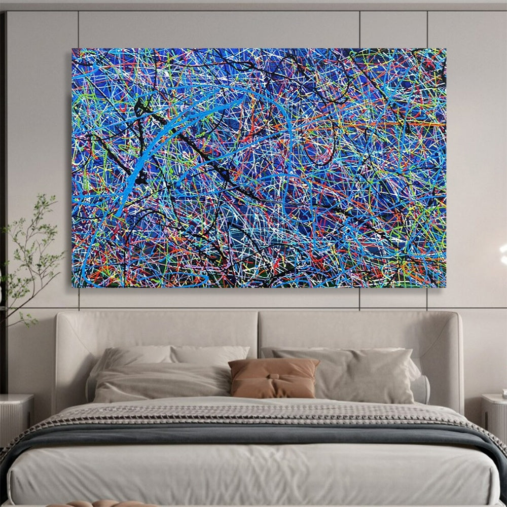 “Colorful Web of Dreams” – Abstract Acrylic Painting CT1726