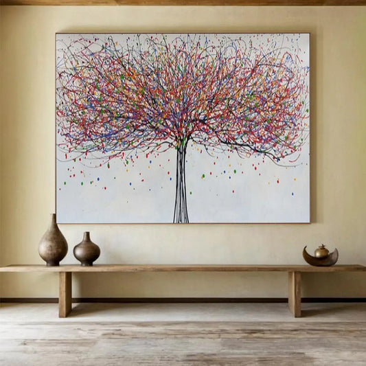 “Rainbow Canopy Tree” – Abstract Acrylic Painting CT1727