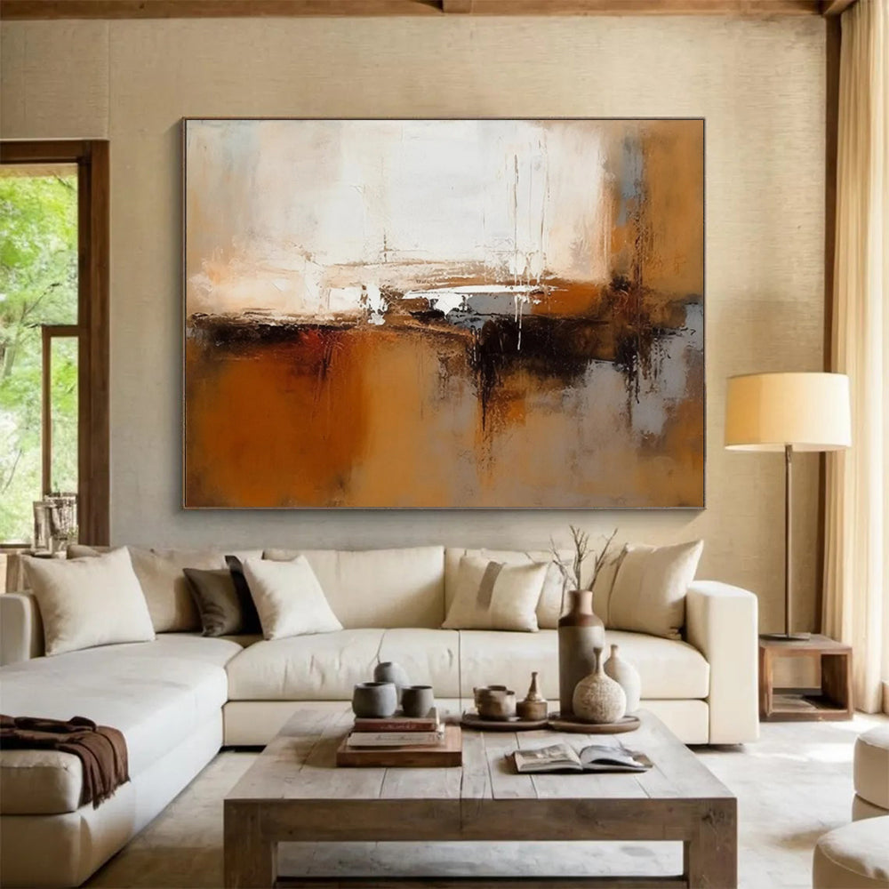 “Soft Abstraction” - Muted whites, browns, grays; blended, fluid forms CT1506