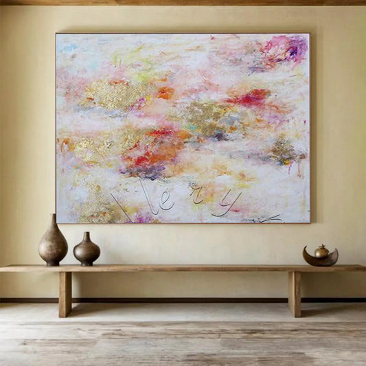 “Pastel Dreamscape” - Soft pink, purple, gold; light, swirling colors CT1582