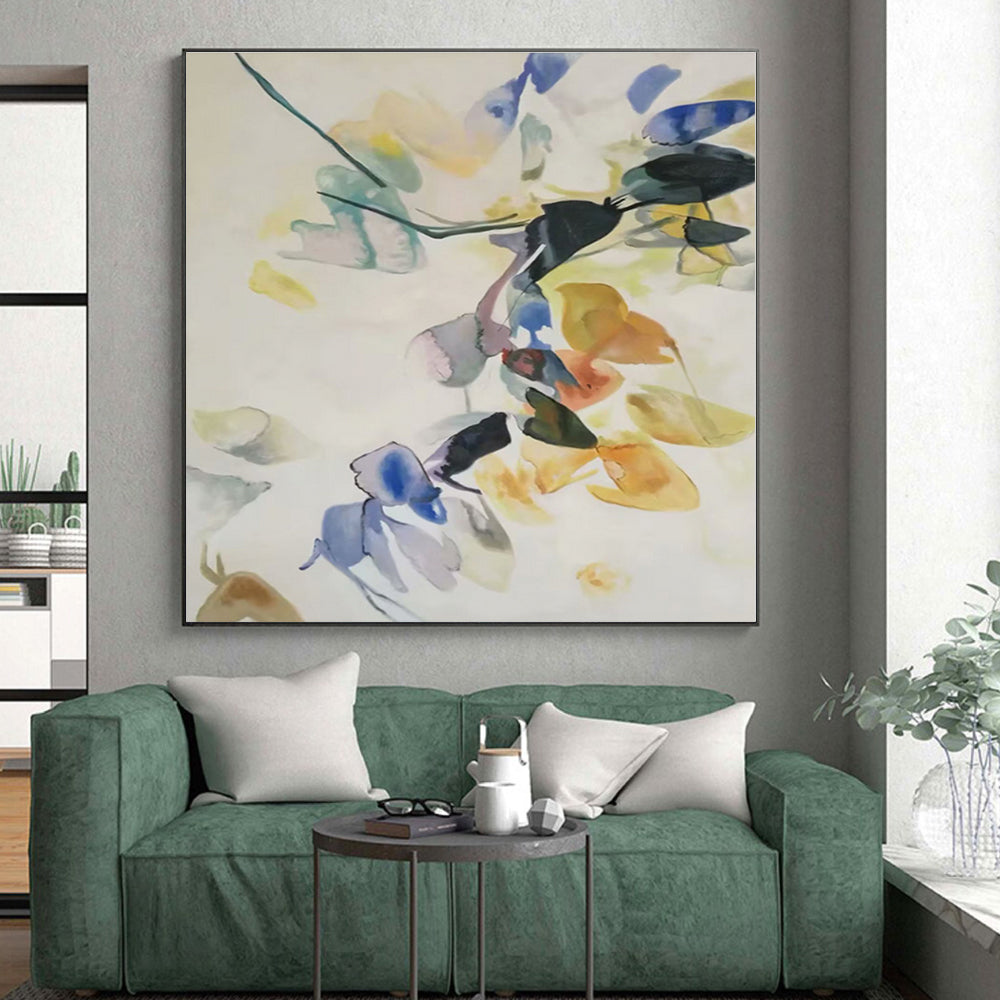 “Colorful Floral Watercolor” - Abstract Floral Art CT0455