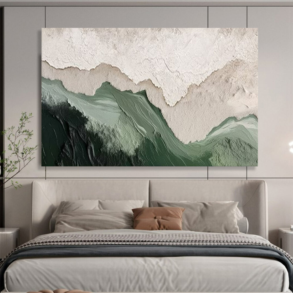 “Layered Mountain Silhouettes” – Textured Landscape Acrylic Painting CT1750