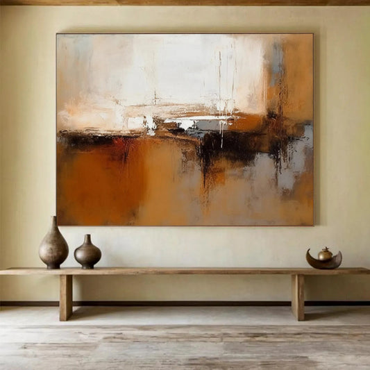 “Soft Abstraction” - Muted whites, browns, grays; blended, fluid forms CT1506