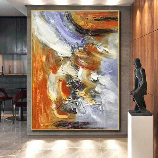 “Colorful Abstract Impasto”,Abstract Impasto Art CT0619