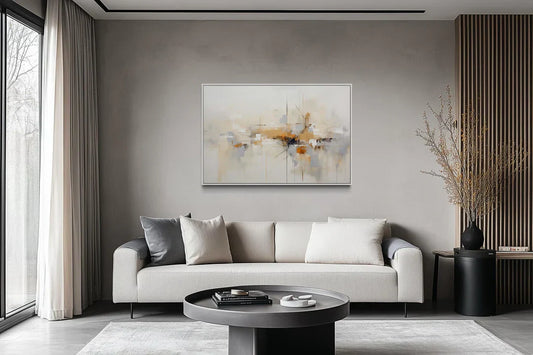 Oversized Neutral Abstract Canvas Paintings: Timeless Sophistication and Serene Impact for Contemporary Homes in 2026