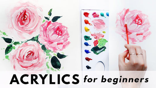 How to Paint Flowers in Acrylic for Beginners