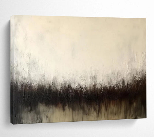 “White - Black Gradient Silhouette” – Abstract Acrylic Painting CT1724
