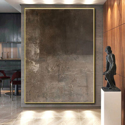 “Earthy Textured Canvas”，Abstract Textural Acrylic Painting CT0549