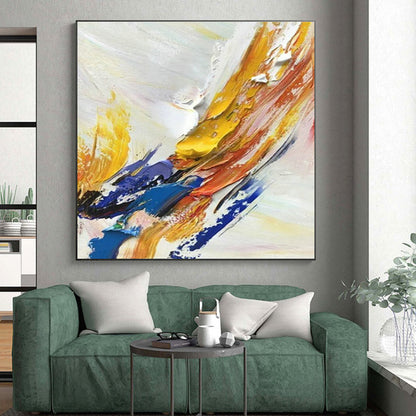 “Colorful Palette Knife Impasto”，Abstract Impasto Art CT0605