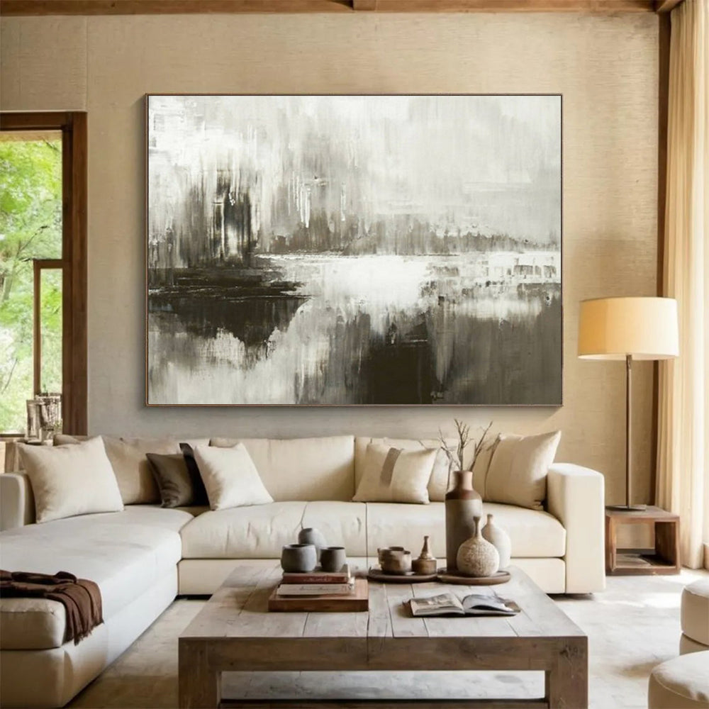 Monochromatic abstract landscape with a reflective quality CT1672