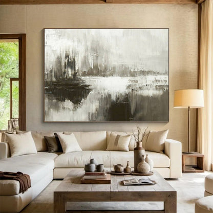 Monochromatic abstract landscape with a reflective quality CT1672