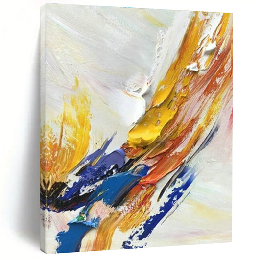 “Colorful Palette Knife Impasto”，Abstract Impasto Art CT0605