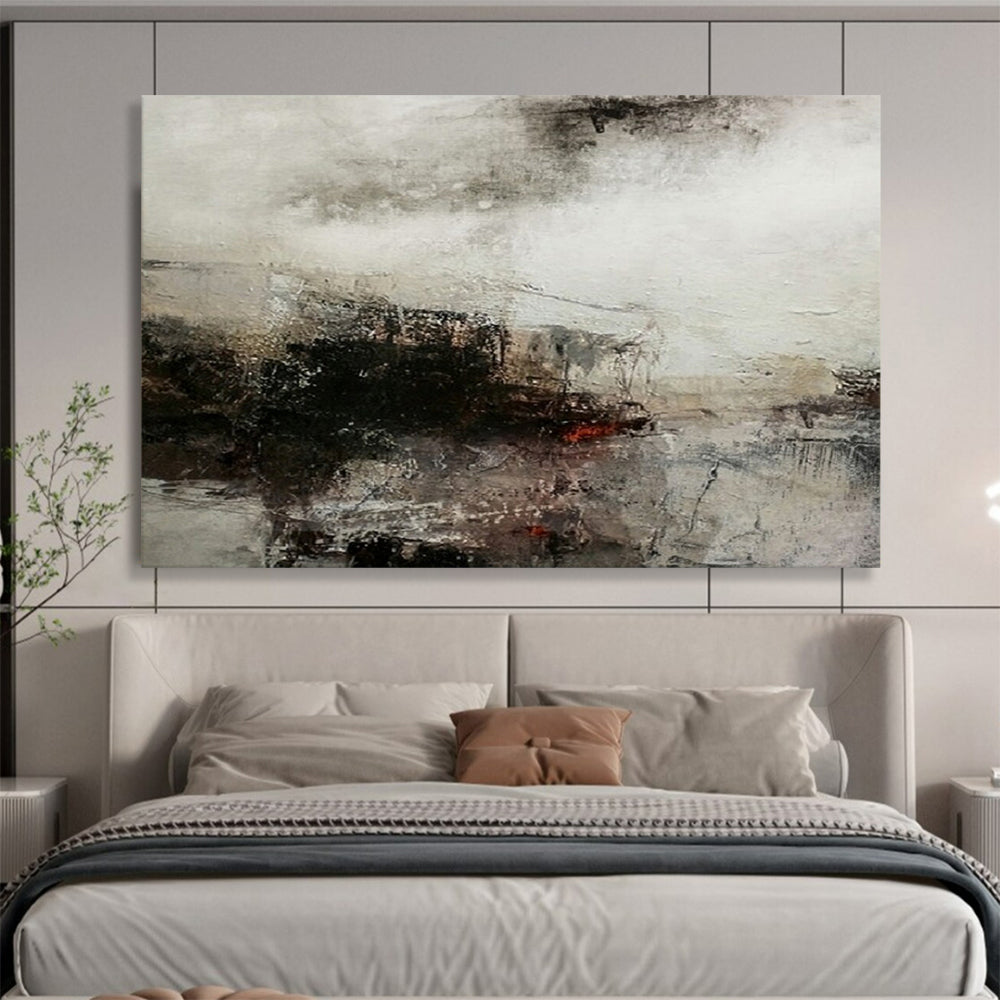 Monochromatic abstract landscape with soft, blended tones CT1676
