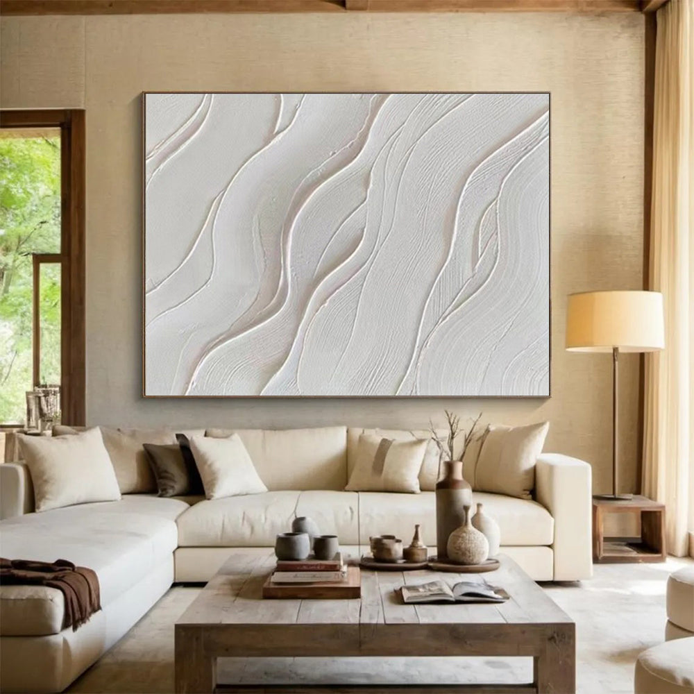 “Sculpted Wave Serenity” – Abstract Acrylic Painting CT1733