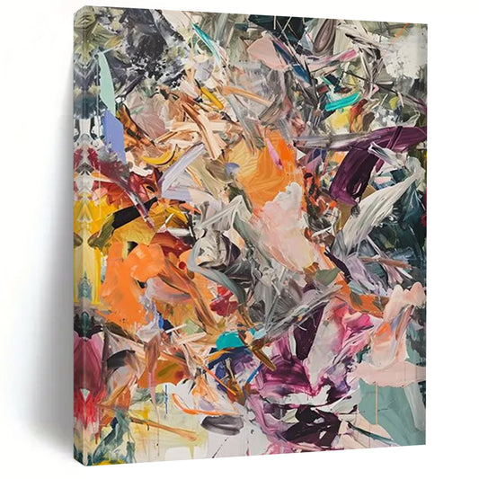 “Vibrant Abstract Motion” - Abstract Expressionist Painting On Canvas DTP098