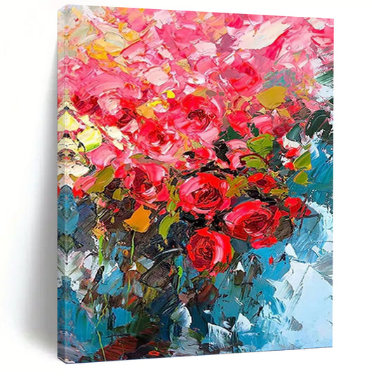 Colorful Abstract Flower Bouquet - Floral Painting On Canvas DKH1432