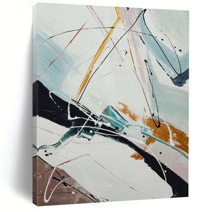“Dynamic Linear Abstraction” - Abstract Expressionist Painting On Canvas DTP046
