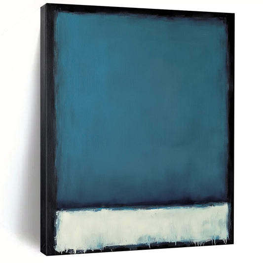Blue and White Field Minimalist Color Block - Abstract Color - Field Painting CT1953