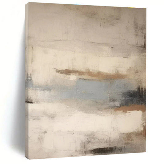 Neutral Tones with Subtle Strokes, "Muted Melody" - Minimalist Abstract Painting CT0705