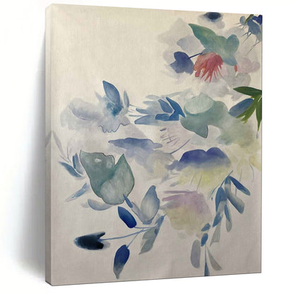 “Soft - Hued Floral Drift” – Watercolor Flower Painting CT2075