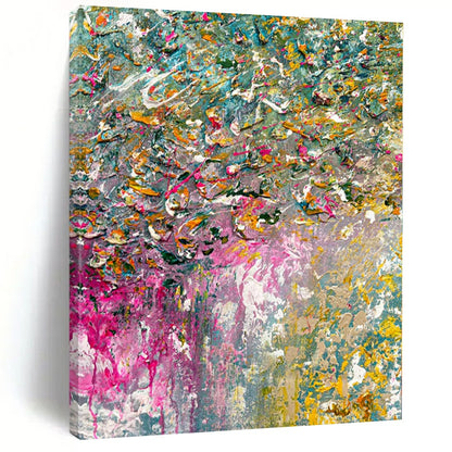 Color - Drenched Landscape - Abstract Impasto Art CT1228