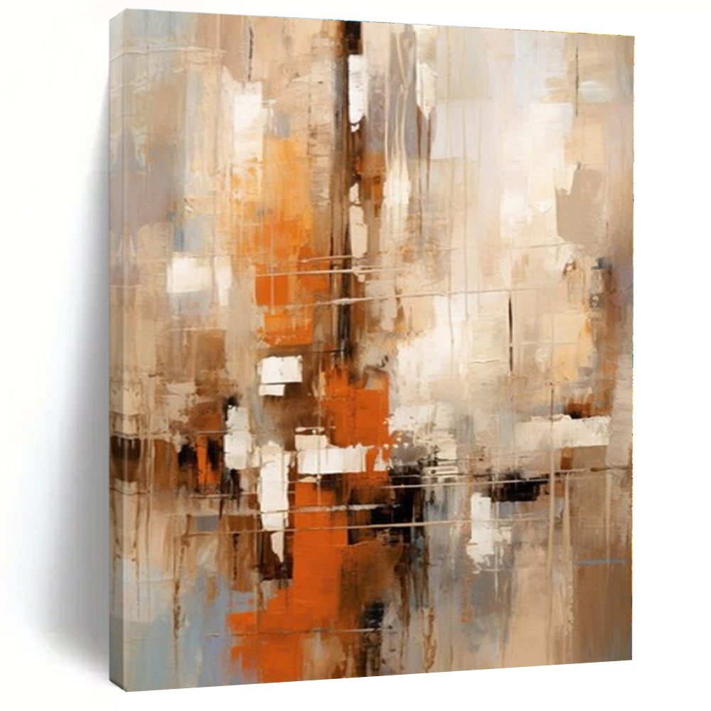 Neutral Urban Abstract - Abstract Cityscape Acrylic CT1258