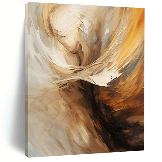 “Beige - Brown Abstract Figure” ，Abstract Figurative Painting CT0819
