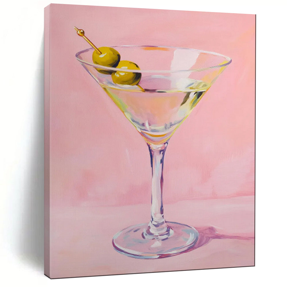 “Martini Glass with Olives” - Realistic Still Life CT2016