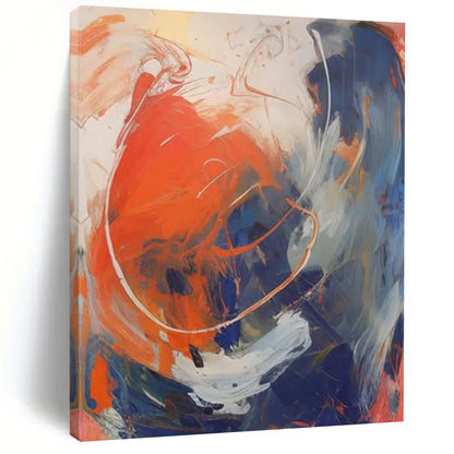 “Vibrant Swirl Abstract” - Abstract Expressionist Painting On Canvas DTP133
