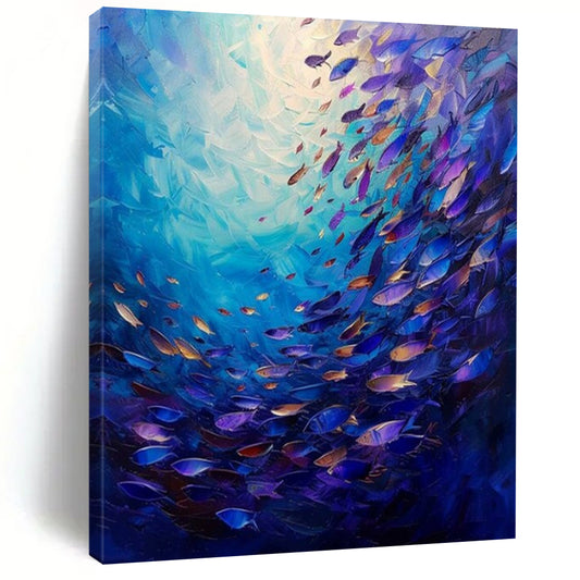 “Vibrant Underwater World” – Impressionistic Marine Painting CT1064
