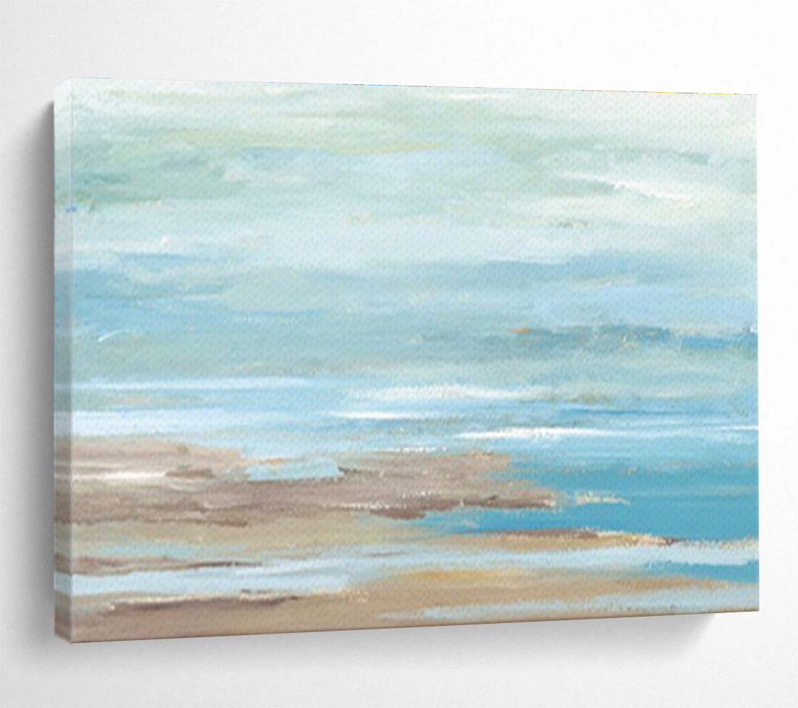 “Soft Coastal Abstract” Abstract Oil Painting On Canvas DKH421