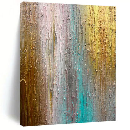 Textured Color Gradient - Mixed Media Abstract Art CT1221