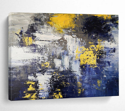 Dynamic Abstract Waters - Abstract Expressionist Painting On Canvas DKH649