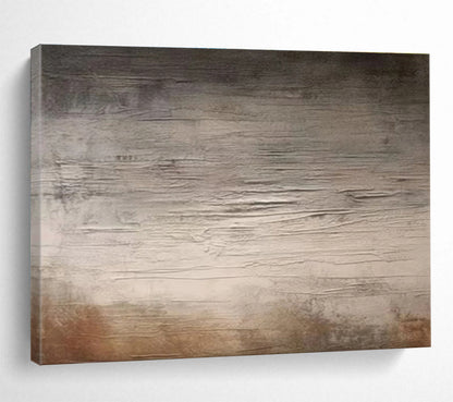 Textured Neutral Abstract Painting On Canvas DKH327