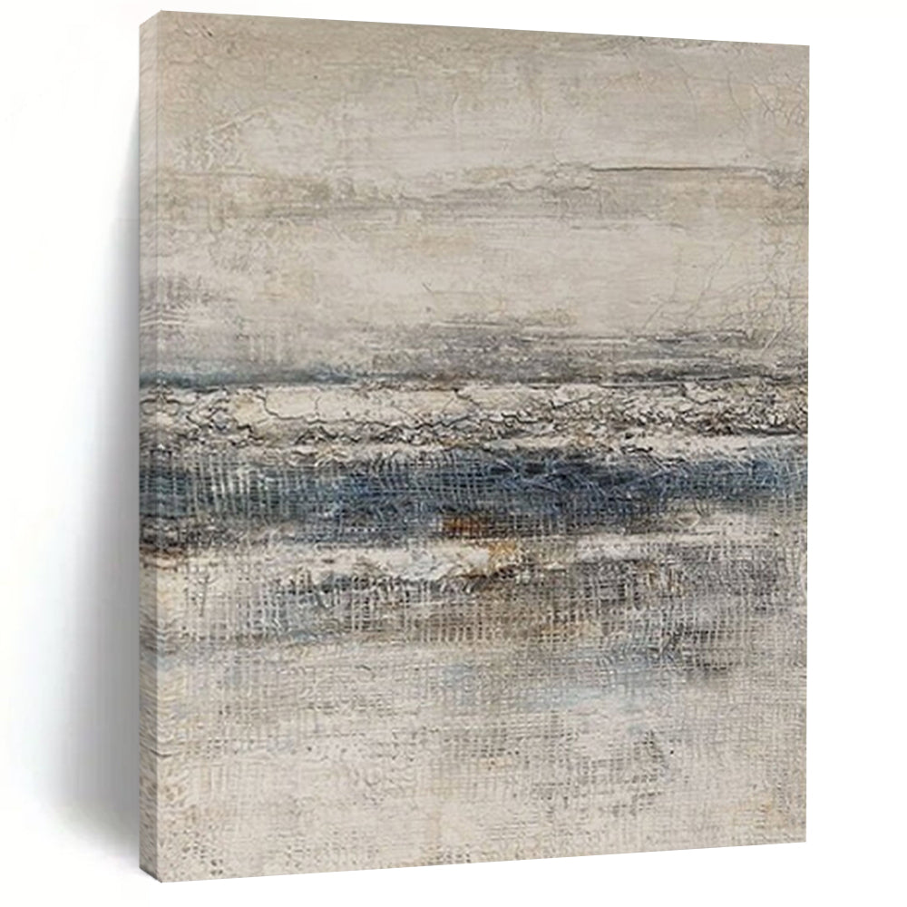 “Neutral - Toned Textured Abstract” ，Abstract Textured Acrylic Painting CT0956