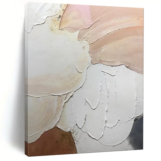 “Textured Pastel Shapes” - Abstract Textured Painting CT1991