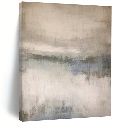 “Muted Tonal Landscape” - Abstract Impressionist - Style Painting On Canvas DKH1667