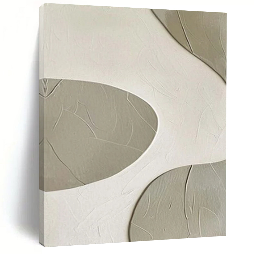 “Curved Textured Abstract” - Abstract Painting On Canvas CT2341