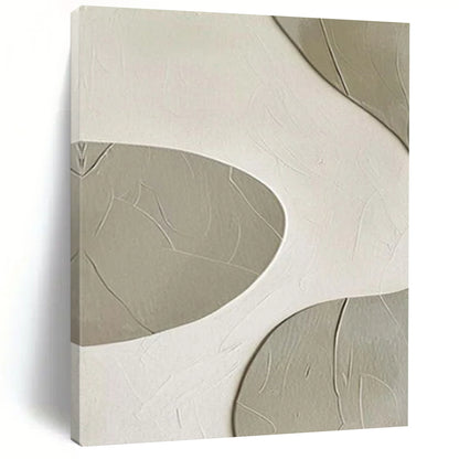 “Curved Textured Abstract” - Abstract Painting On Canvas CT2341