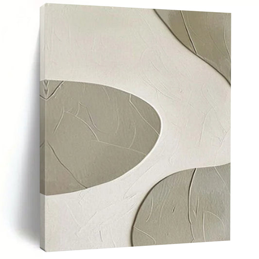 “Curved Textured Abstract” - Abstract Painting On Canvas CT2341