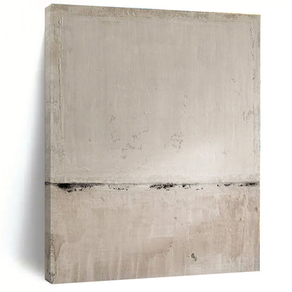 Beige - and - Black Subtle Texture - Minimalist Textured Acrylic Painting CT1370