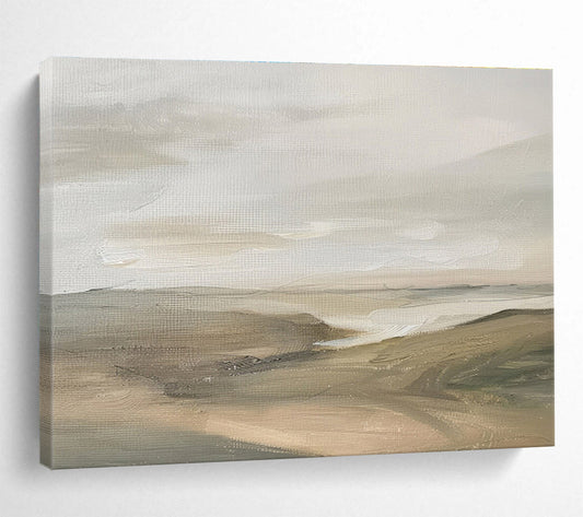 Earth Tones Landscape Gentle Terrain Painting On Canvas DKH247