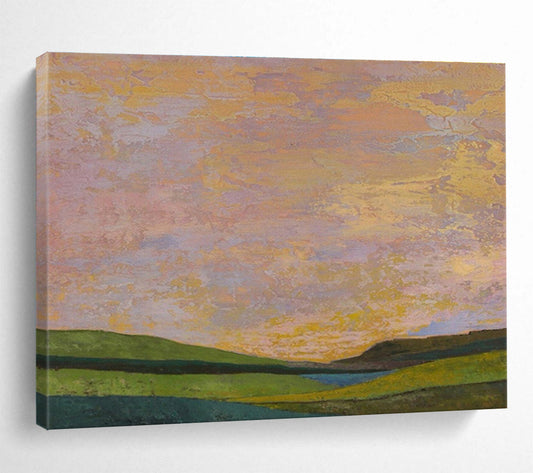 “Colorful Sky - Land” Post - Impressionist Oil Painting On Canvas DKH438