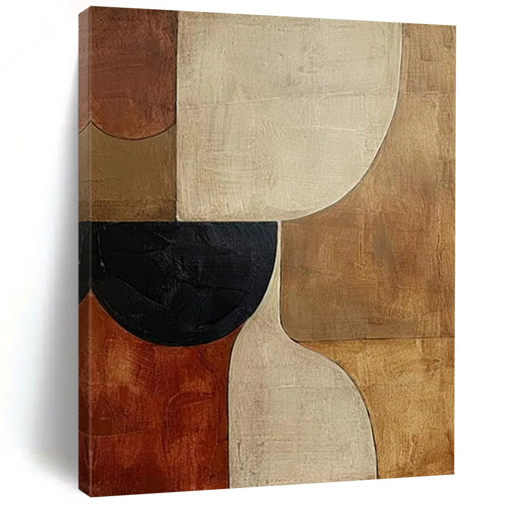 “Neutral Geometric Abstract” - Abstract Painting CT2365