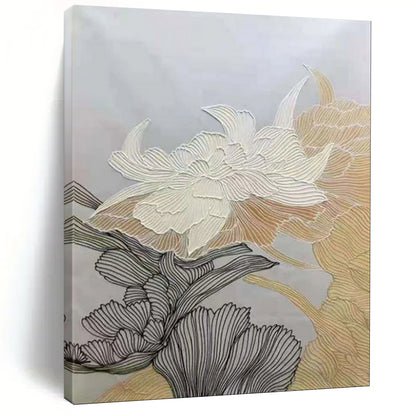 Line - Drawn Flowers Decorative Abstract Art CT1958