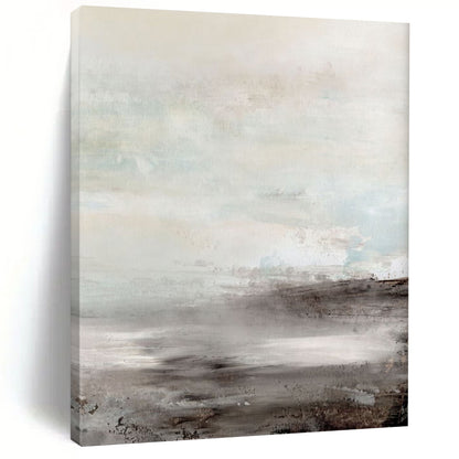 “Soft Coastal Haze” - Abstract Landscape Painting On Canvas DTP154