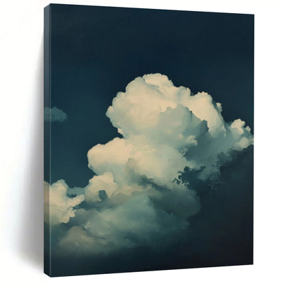 “Evening Sky Clouds” - Realist Impressionist Painting On Canvas DTP020