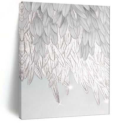 “Silver Angel Wings” - Realistic Textured Art CT2019