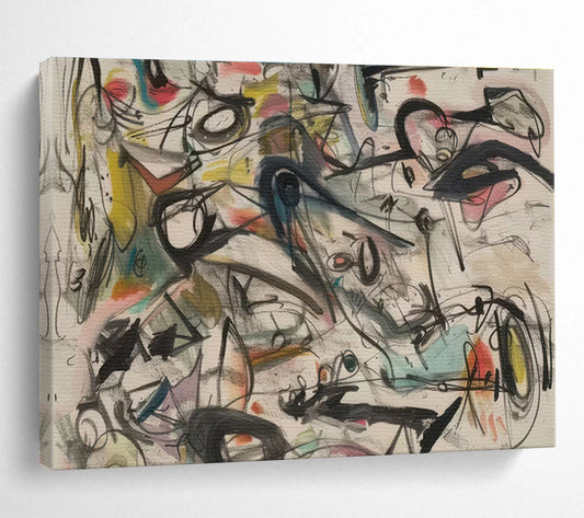 Colorful Chaotic Abstract “Vibrant Creative Cacophony” Painting On Canvas DKH144